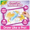 Crayola Light Up Tracing Pad Pink, Best Birthday, Holiday & Christmas Gifts for Girls & Boys, 6, 7, 8 Year Olds, Kids Toys, Light Box Art Kit for Kids [Amazon Exclusive] view 3