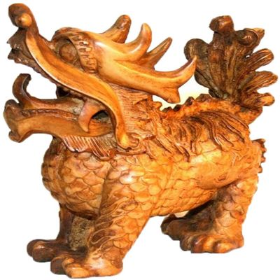 Agan Traders 309 New Handmade Resin Dragon Decoration Resin Statue
