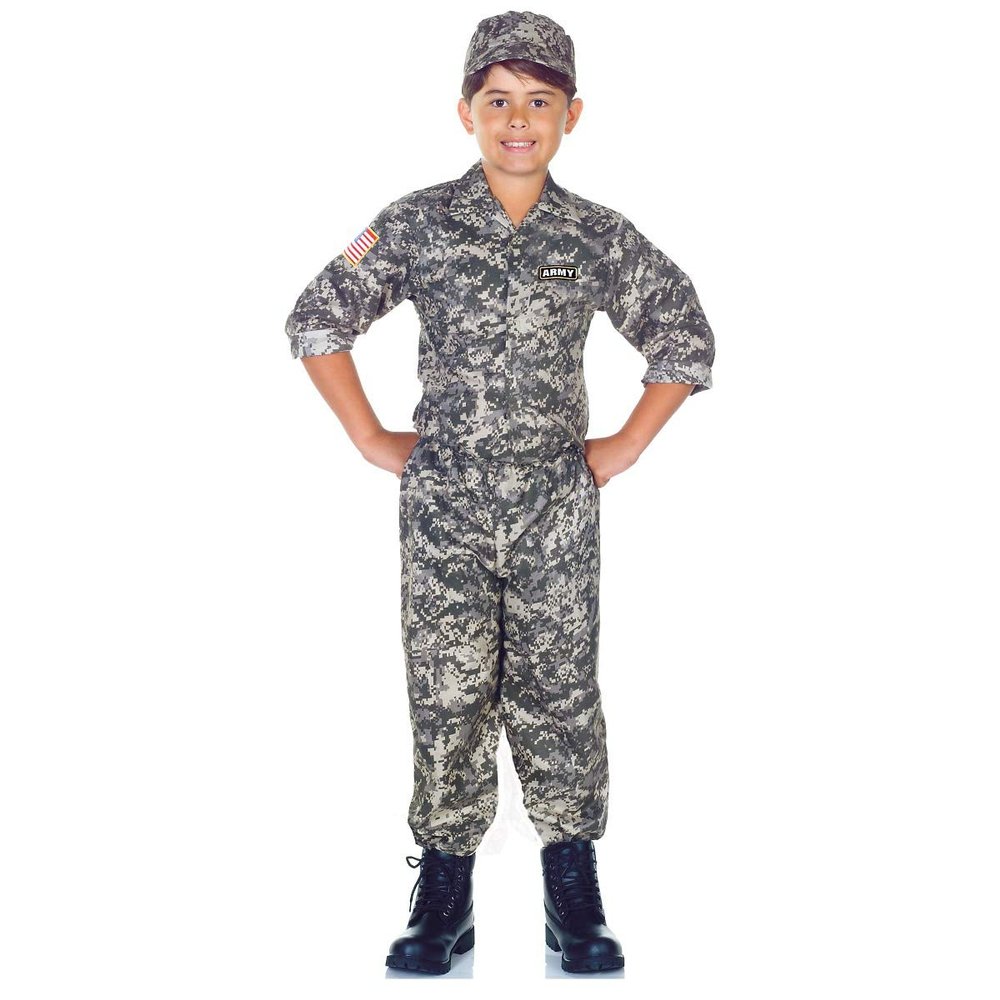 UNDERWRAPS Boys' US Army Soldier Camo Set Costume Military Medium