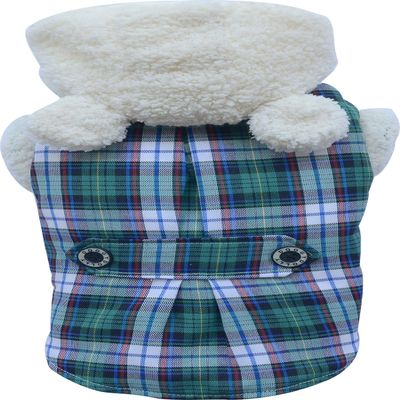 Green plaid hoodie 2 legs W153-M von Doggydolly