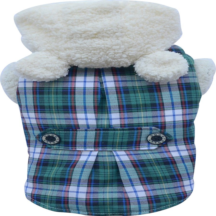 Green plaid hoodie 2 legs W153-M von Doggydolly