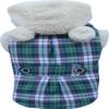 Green plaid hoodie 2 legs W153-M von Doggydolly view 1