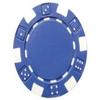 GEORGE & COMPANY LLC 50 Clay Composite Dice Striped Poker Chips (BLUE) - Dice Set - Chips - 11.5-Gram - Casino Theme - Adults view 1