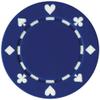 50 Clay Composite Suited 11.5-Gram Poker Chips (BLUE)