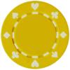 50 Clay Composite Suited 11.5-Gram Poker Chips (YELLOW) view 1