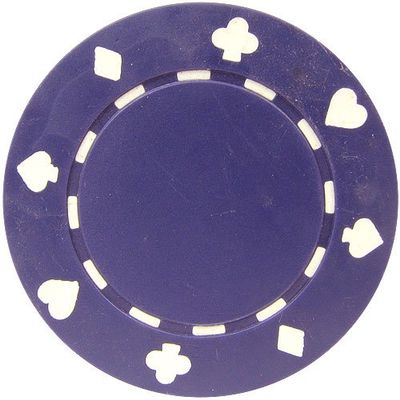 50 Clay Composite Suited 11.5-Gram Poker Chips (PURPLE)