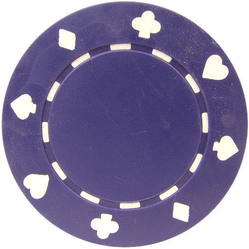 50 Clay Composite Suited 11.5-Gram Poker Chips (PURPLE)