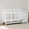 Storkcraft Portofino 5-in-1 Convertible Crib & Changer (White)  GREENGUARD Gold Certified, Fits Standard Crib Mattress, Converts to Toddler Bed and Full Bed, 4 Adjustable Mattress Heights view 2