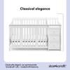 Storkcraft Portofino 5-in-1 Convertible Crib & Changer (White)  GREENGUARD Gold Certified, Fits Standard Crib Mattress, Converts to Toddler Bed and Full Bed, 4 Adjustable Mattress Heights view 3