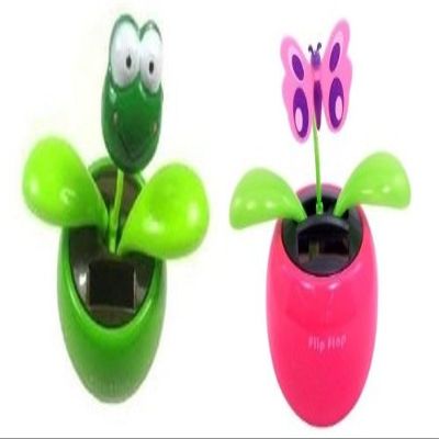 Solar Powered Dancing Frog and Butterfly- Package of Two (2)