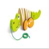 Hape Wooden Walk-A-Long Croc for Babies| Pull & Pull Walking Toy for Toddlers 12 Months and Up view 1