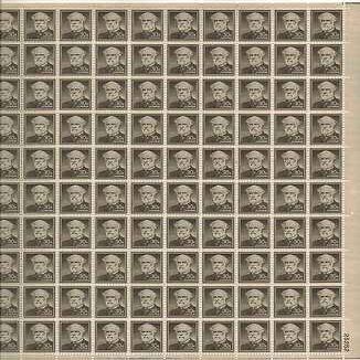 Robert E Lee Sheet of 100 x 30 Cent US Postage Stamps NEW