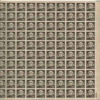 Robert E Lee Sheet of 100 x 30 Cent US Postage Stamps NEW