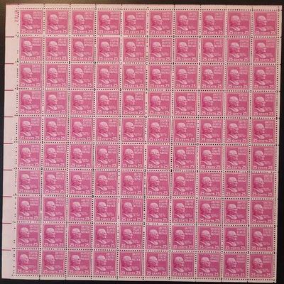William Mckinley Sheet of 100 x 25 Cent US Postage Stamps NEW Scot 829