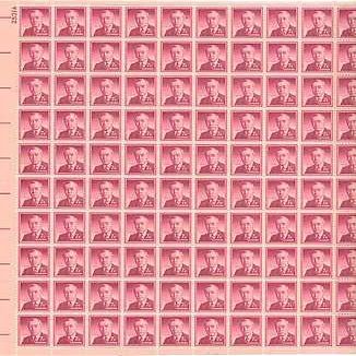 Woodrow Wilson Sheet of 100 x 7 Cent US Postage Stamps NEW