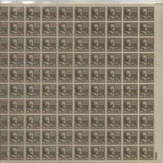 Abraham Lincoln Sheet of 100 x 16 Cent US Postage Stamps NEW Scot 821
