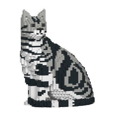 JEKCA American Shorthair Cat 01S-M01 | Cat Plastic Building Blocks | Age 14+
