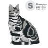 JEKCA American Shorthair Cat 01S-M01 | Cat Plastic Building Blocks | Age 14+ view 2