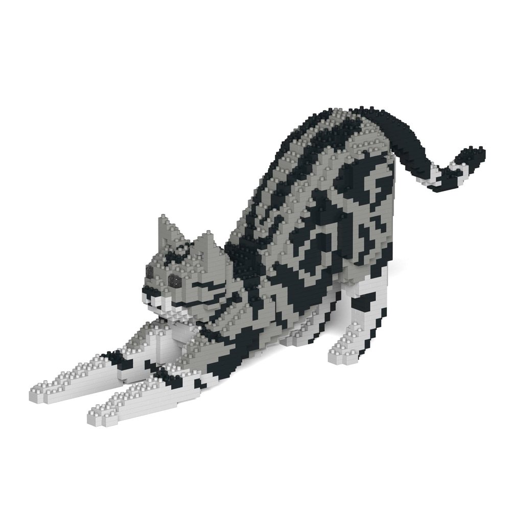 JEKCA American Shorthair Cat 04S-M01 | Cat Plastic Building Blocks | Age 14+