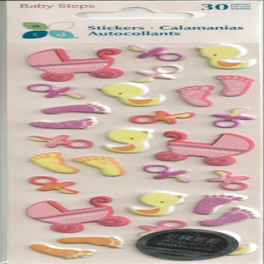 Momenta Mini Puffy Sticker, Girl