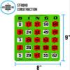 Regal Bingo Bulk Bingo Cards with Sliding Windows - Reusable Large Print Bingo Game Cards for Adults Large Group - 25 Pack, Green view 4