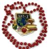 School Days Necklace New Orleans Mardi Gras Beads Spring Break Cajun Carnival Festival view 4