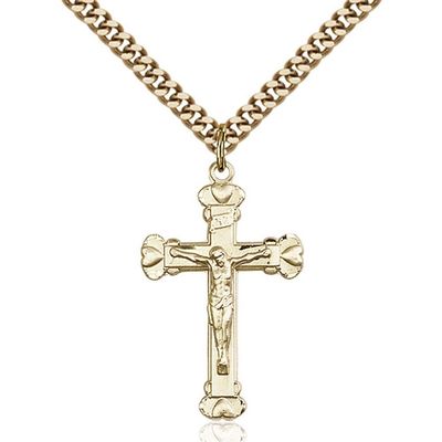 14kt Gold Filled Crucifix Pendant