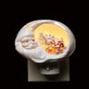 3.75" Santa Watching Over House Christmas Themed Plug-in Night Light view 1