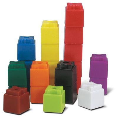 hand2mind Interlocking UniLink Math Linking Cubes, Plastic Cubes, Color Sorting, Connecting Cubes, Math Manipulatives, Counting Cubes for Kids Math, Math Cubes, Counters for Kids Math (Set of 1000)