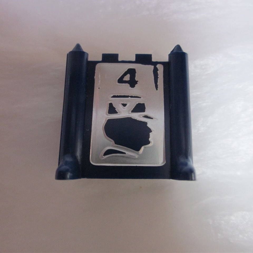 Stratego 1986 Vintage Game Piece: Blue Major #4