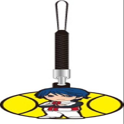 Prince Tokugawa Kazuya Metal Netsuke of new tennis (japan import) by Ensky