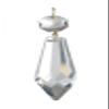 B&P Lamp 2 1/2 (63mm) Plug Drop Crystal Chandelier Light Replacement Pendant Prism view 1