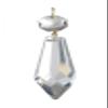 B&P Lamp 2 1/2 (63mm) Plug Drop Crystal Chandelier Light Replacement Pendant Prism view 2