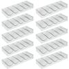 Brybelly Clear Acrylic Poker Chip Tray | for Standard Size Chips & Clay Chips | Each Tray Holds 100 Chips | 10 Trays - No Lids view 1