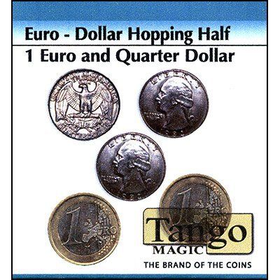 Euro-Dollar Hopping Half (1 Euro and Quarter Dollar) by Tango