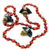 Unisex Gasparilla Pirate Skull with Tri Hat Mardi Gras Bead Necklace Spring Break Cajun Carnival Festival New Orleans Beads view 1