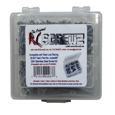 RCScrewz Compatible with Losi 22-SCT 2WD, RCZLOS067 Stainless Steel Screw Kit
