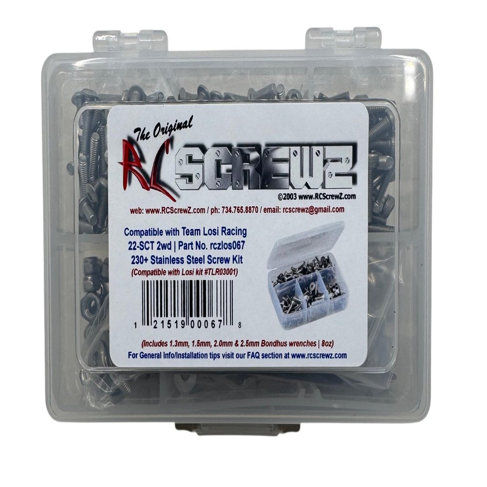 RCScrewz Compatible with Losi 22-SCT 2WD, RCZLOS067 Stainless Steel Screw Kit