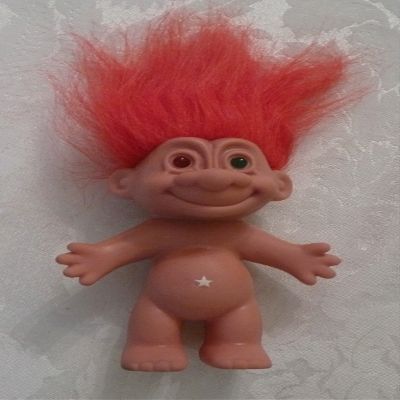 NAKED RED HAIR 4 Inch Troll Doll Figure