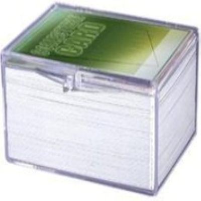 5 x Card Storage Case - (100ct) Ultra Pro HINGED Clear Plastic Box #43005 - Each box holds up to 100 cards