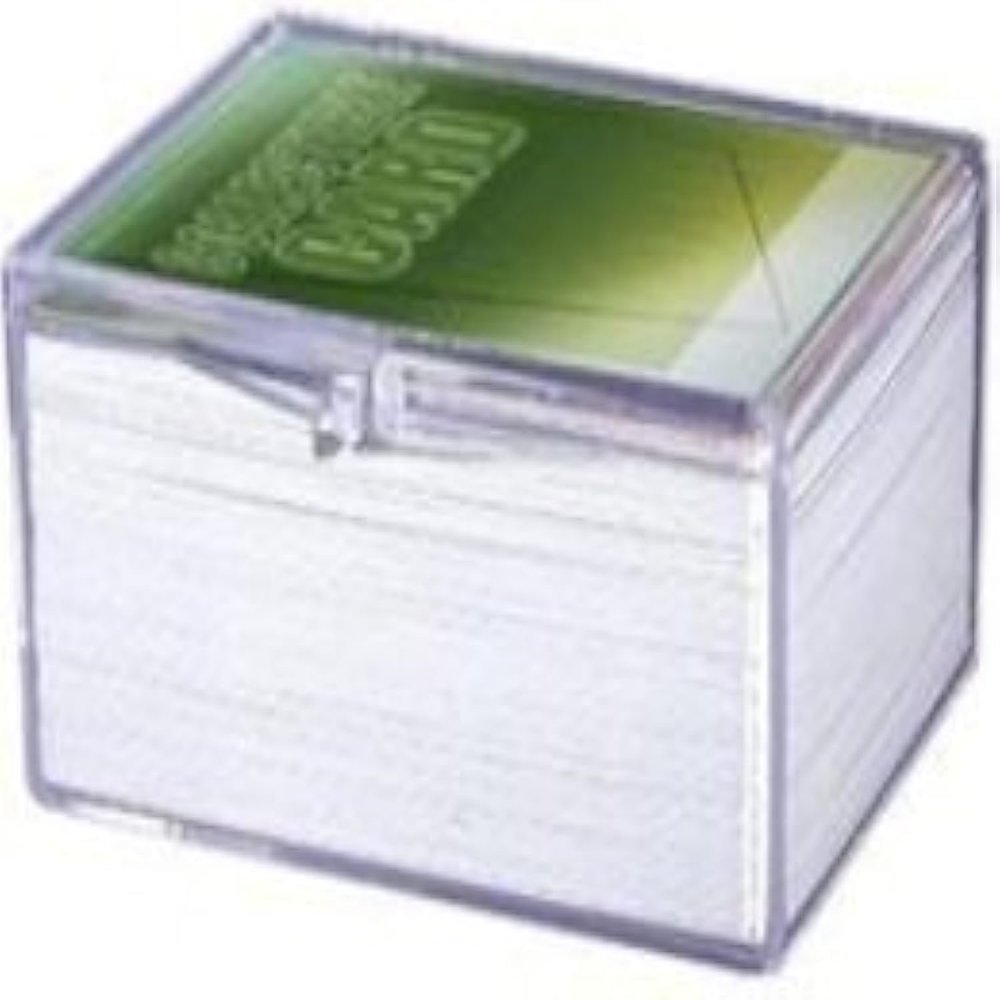 5 x Card Storage Case - (100ct) Ultra Pro HINGED Clear Plastic Box #43005 - Each box holds up to 100 cards