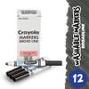 Crayola Washable Markers for Kids - Black (12ct), Bulk Broad Line Markers for School, Classroom Essentials, Teacher Classroom Must Haves for Elementary School view 2