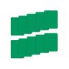 Brybelly Set of 10 Green Plastic Poker Size Cut Cards view 1