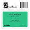 Brybelly Set of 10 Green Plastic Poker Size Cut Cards view 3