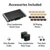 Mainstreet Classics by GLD Products Pennsylvania Ave Backgammon Board Game Set , Black/White/Wood/Gry, 16 - 20 inches view 2