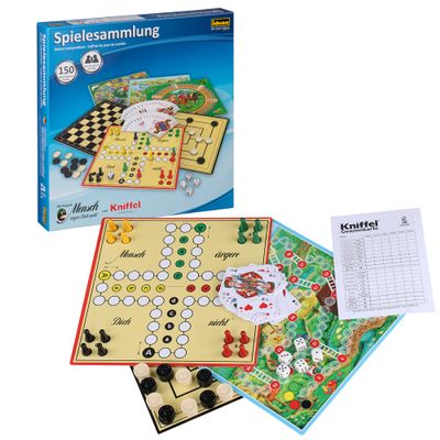 Idena 6102589 - Game Collection with 150 Playing Possibilities, Including Original People Don't Annoy You and Trickles, for 1 to 8 Players from 6 Years