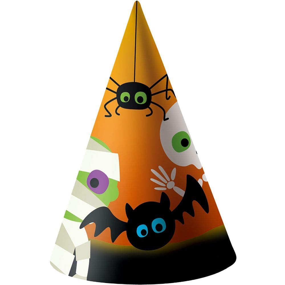6 cappellini Halloween h. cm. 17 ca.