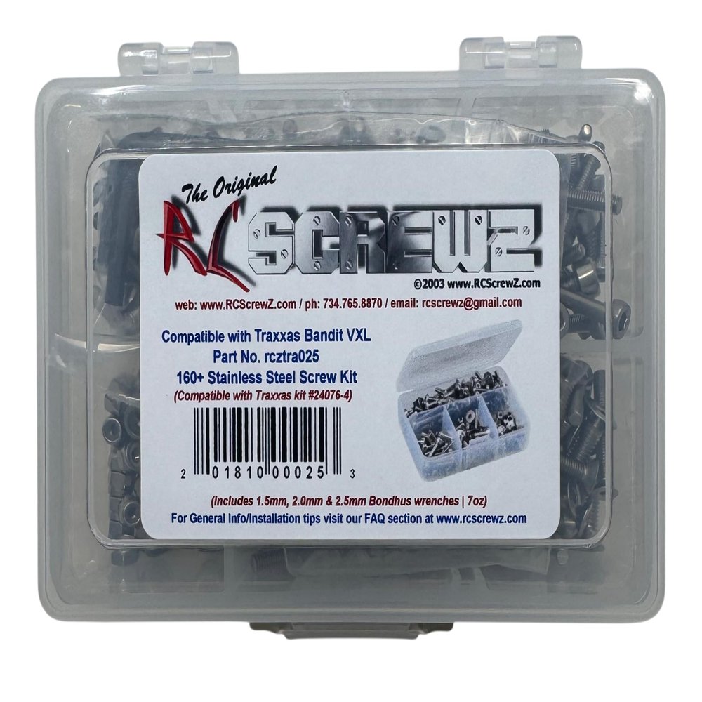 RCScrewZ Stainless Screw Kit #tra025 Compatible with Traxxas Bandit VXL