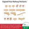 BRIO World Special Track Pack - 50-Piece Set - FSC-Certified Wooden Train Track Pieces - Expand Creativity - Compatible with All BRIO Railway Sets - Kids Ages 3 & Up view 2