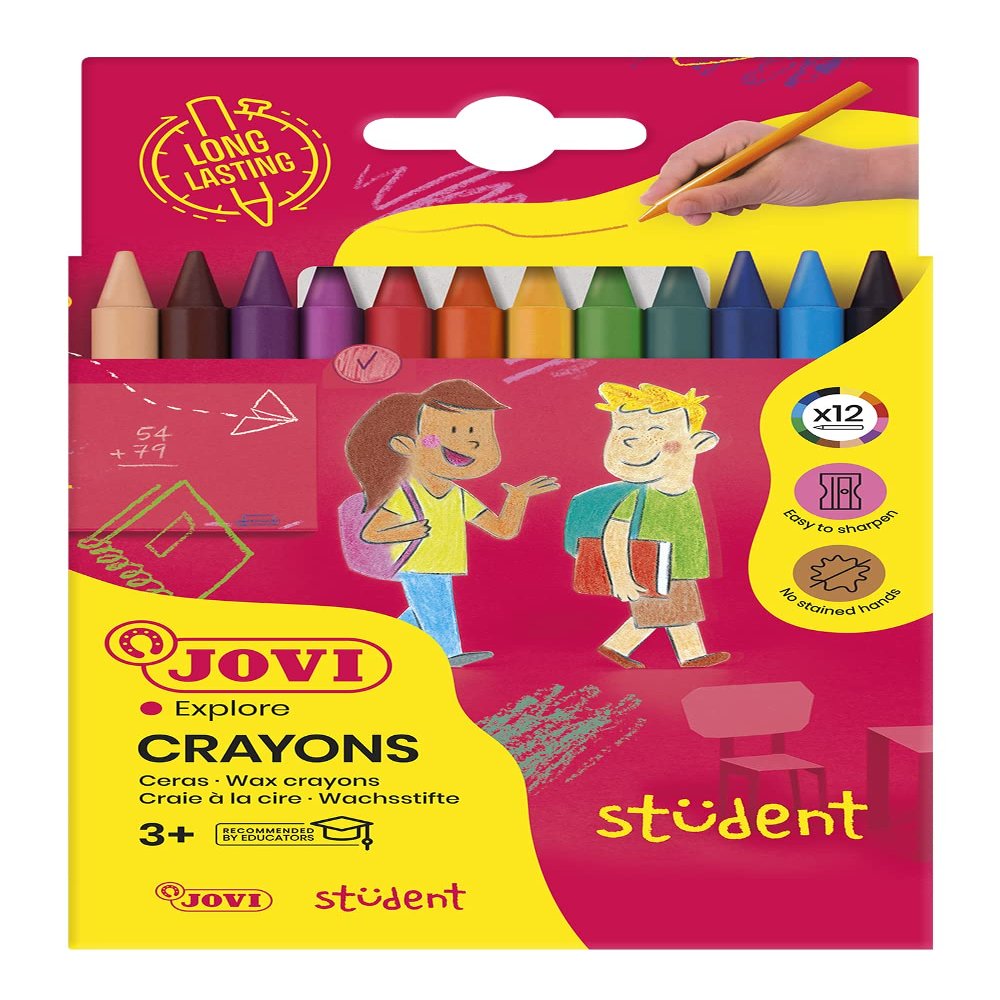 Jovi 913 Case with 12 Wax Crayons